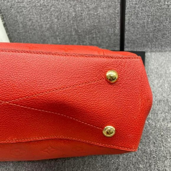 Auth Louis Vuitton red empreinte hobo discontinued - Picture 6 of 12